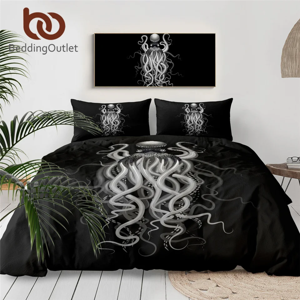 Постельное белье BeddingOutlet пододеяльник в виде привидения-осьминога набор