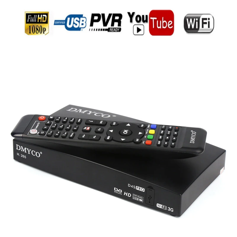 D4S Pro Двойной Тернер спутниковый ресивер DVB S2 HD 1080P ТВ ресивер 2* LNB порт Европа Biss Youtube D4SPRO рецептор pk Openbox V8S