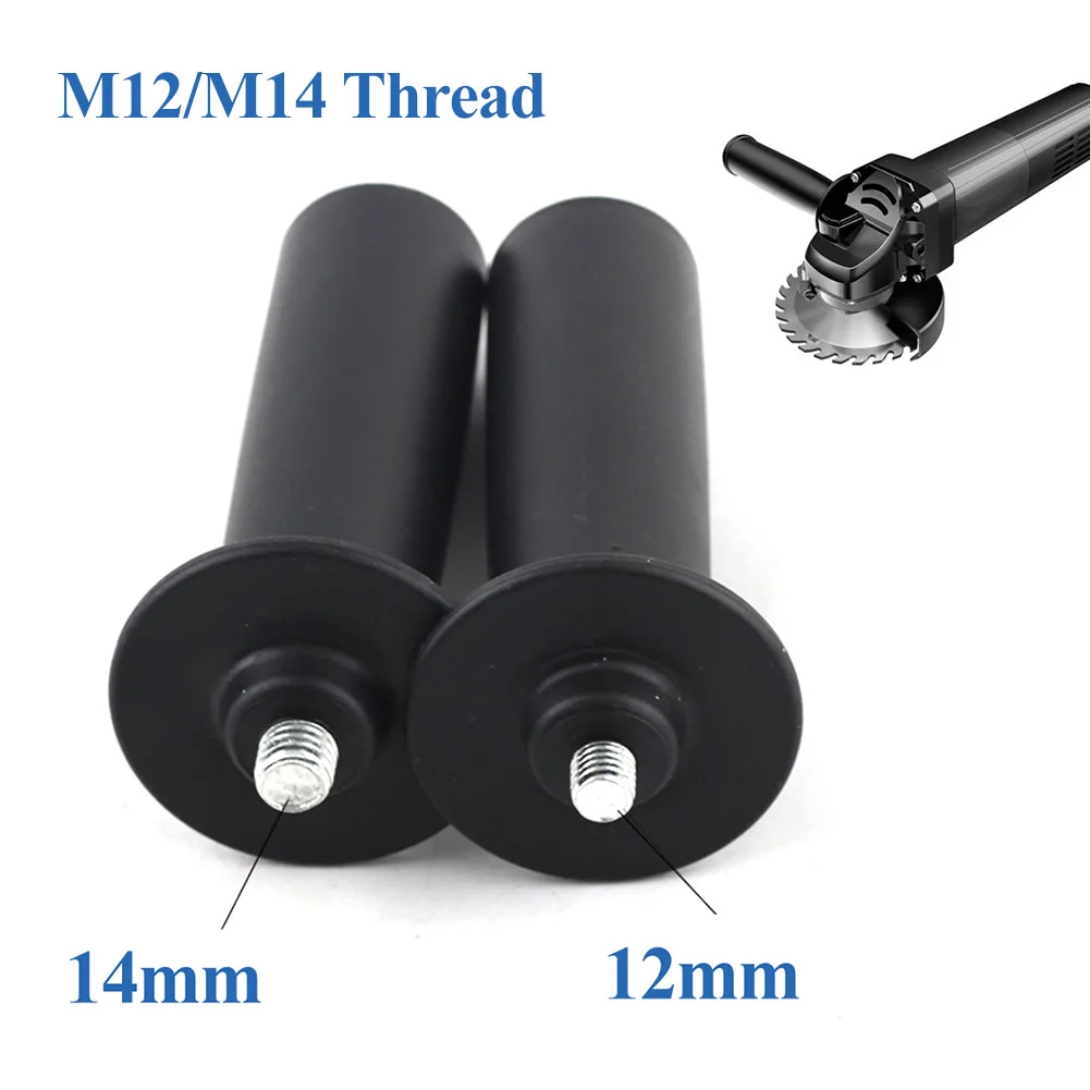 

12mm/14mm Thread Auxiliary Side Non-Slip Handle For Angle Grinder Black M12 M14 Angle Grinder Handle Power Tool Accessories