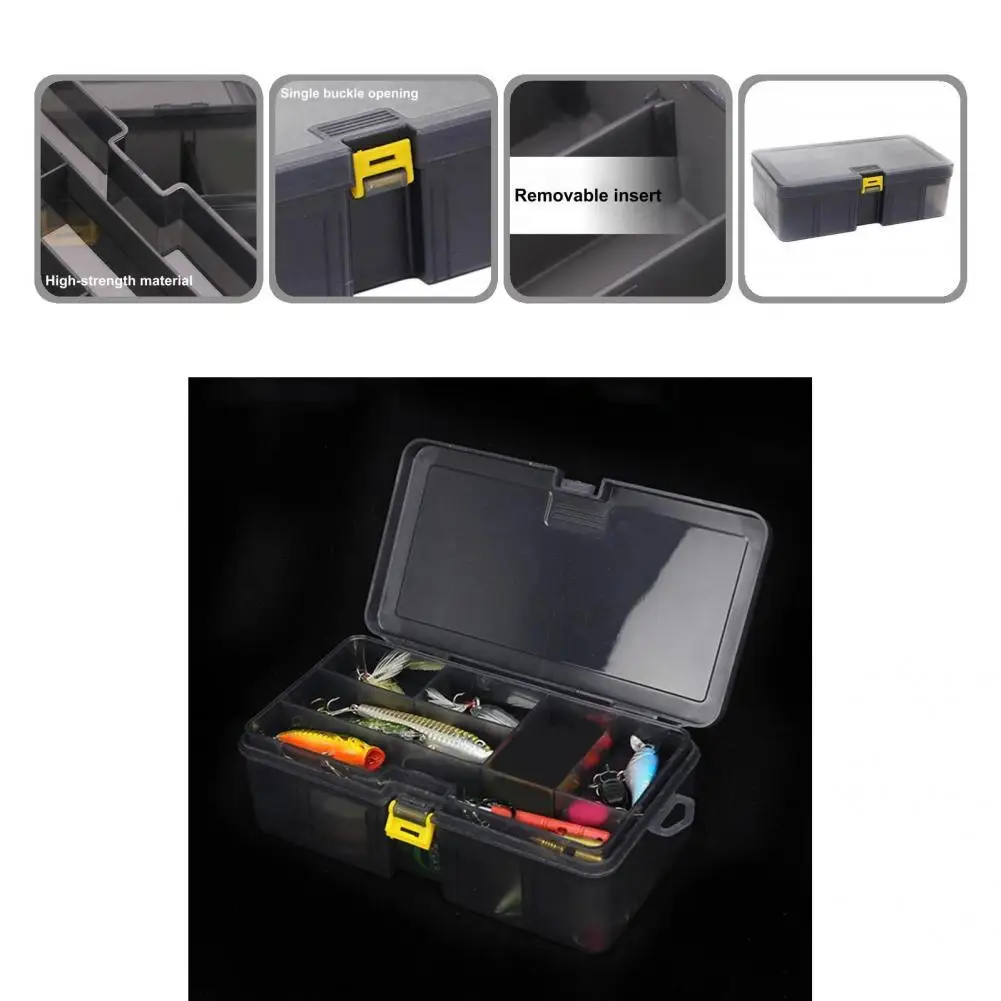 

Tightly Sealing PP Shock Resistant Removable Adjustable Dividers Fishing Gear Storage Case Tackle Box for Screw