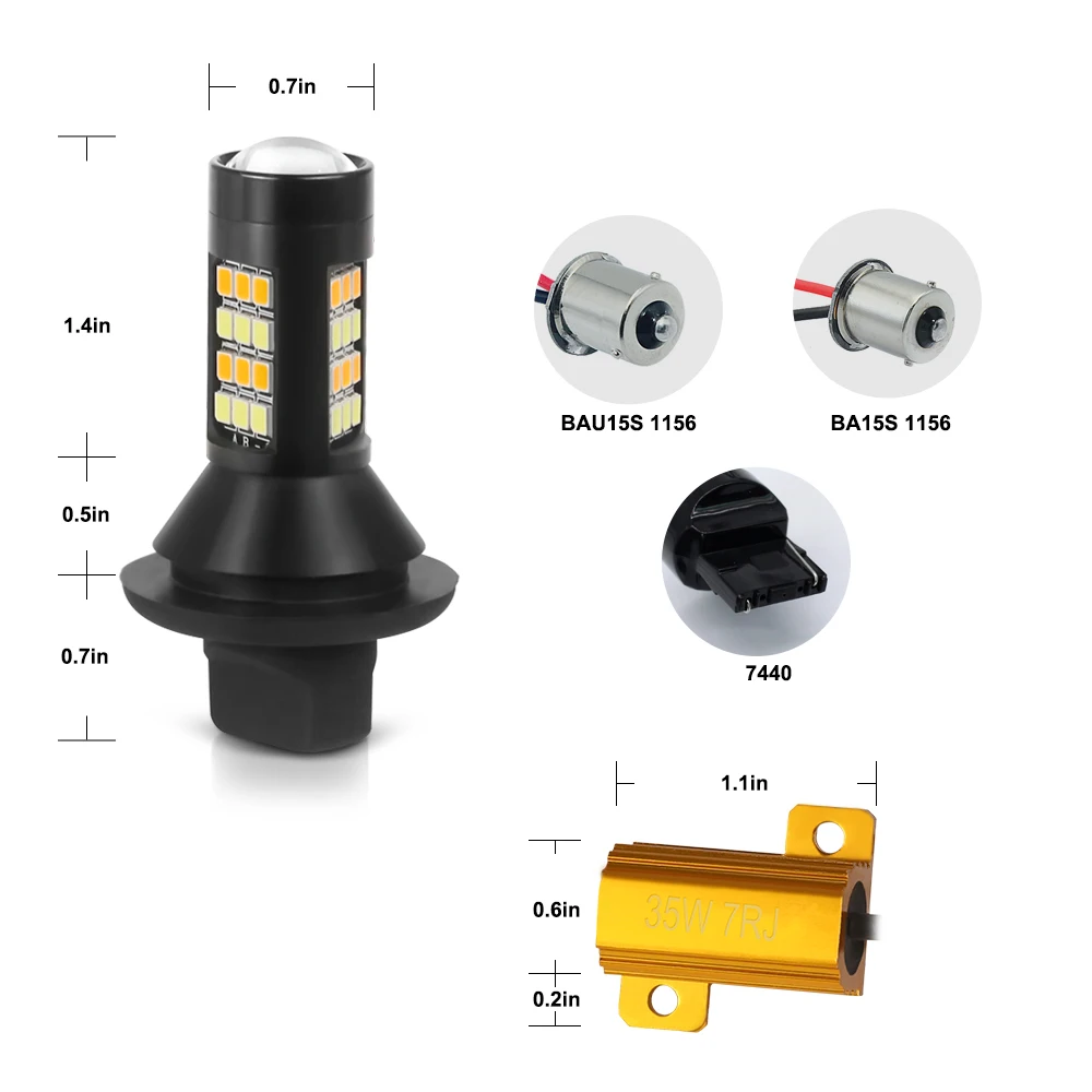 Nlpearl 2x автомобиль светильник сборки Led DRL Включите T20 Canbus дневные ходовые огни Ba15s