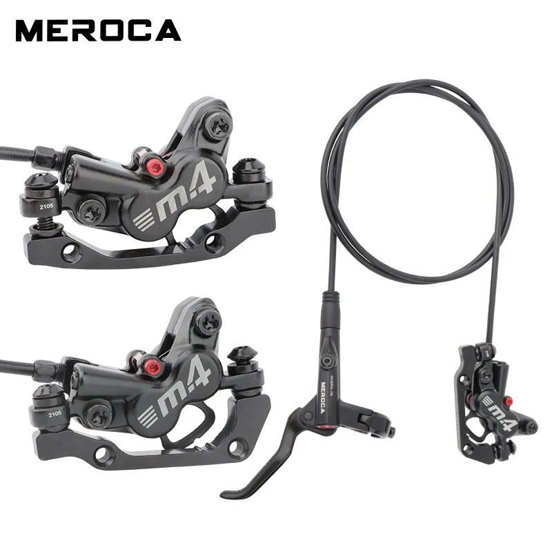 

MEROCA MT420 MTB Brake bicycle Hydraulic 160mm Disc Brake Four-piston front Right / left rear brake 800 / 1400mm bike oil brake