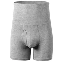 boxer man cotton warm thermal underwear men high waist winter panties anti roll edge wear leg mens long shorts large size 9xl