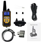 Электрический ошейник для дрессировки собак, дистанционное управление, водонепроницаемый перезаряжаемый с ЖК-дисплеем для всех размеров, удар током, вибрация, звук 880
