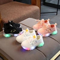 kids luminous sneakers 2022 new spring and summer childrens light shoes led flashing boys and girls sports shoes casual sneaker
