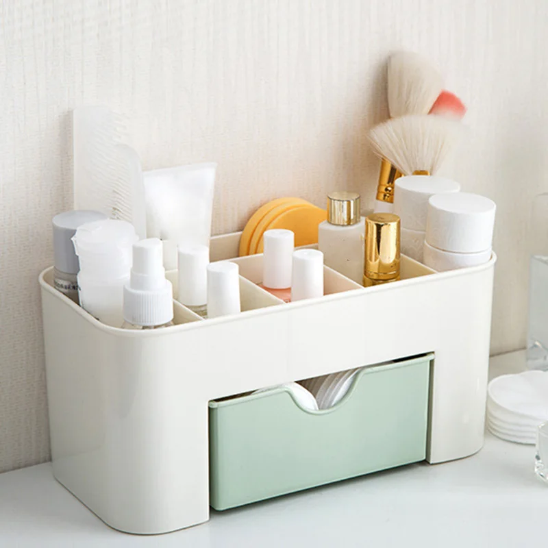 Косметическое зеркало с выдвижными ящиками Красота органайзер 6 отсеков 1 ящик