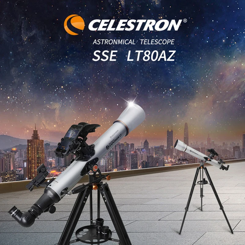 Астрономический телескоп Celestron StarSense Explorer LT 80AZ 80 мм f/11 для звезд и планет |