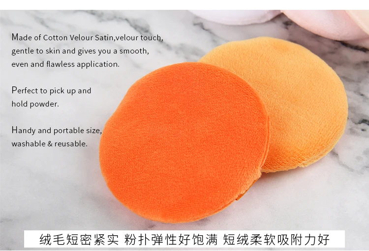 Новинка 5 шт. для женщин красота лица пудра пуховка высокое качество велюр