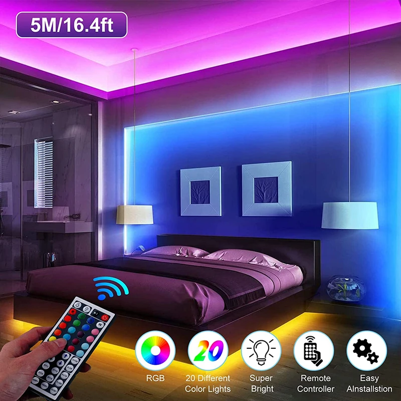 Светодиодная полоса освещения бар Bluetooth инфракрасный 44 клавиши RGB 5050 Fita 16 4-98 4