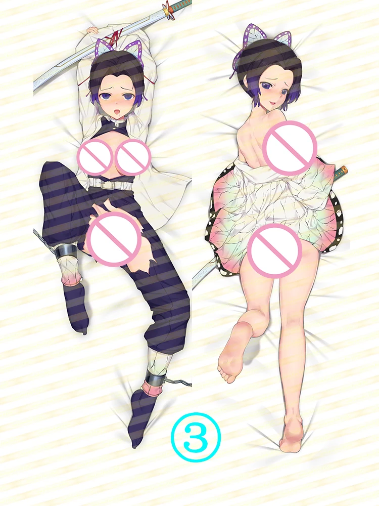 Cirno's Store-funda de almohada Original de kimetsu no yaiba, funda de almohada de cuerpo loli, kochou shinobu Dakimakura-3
