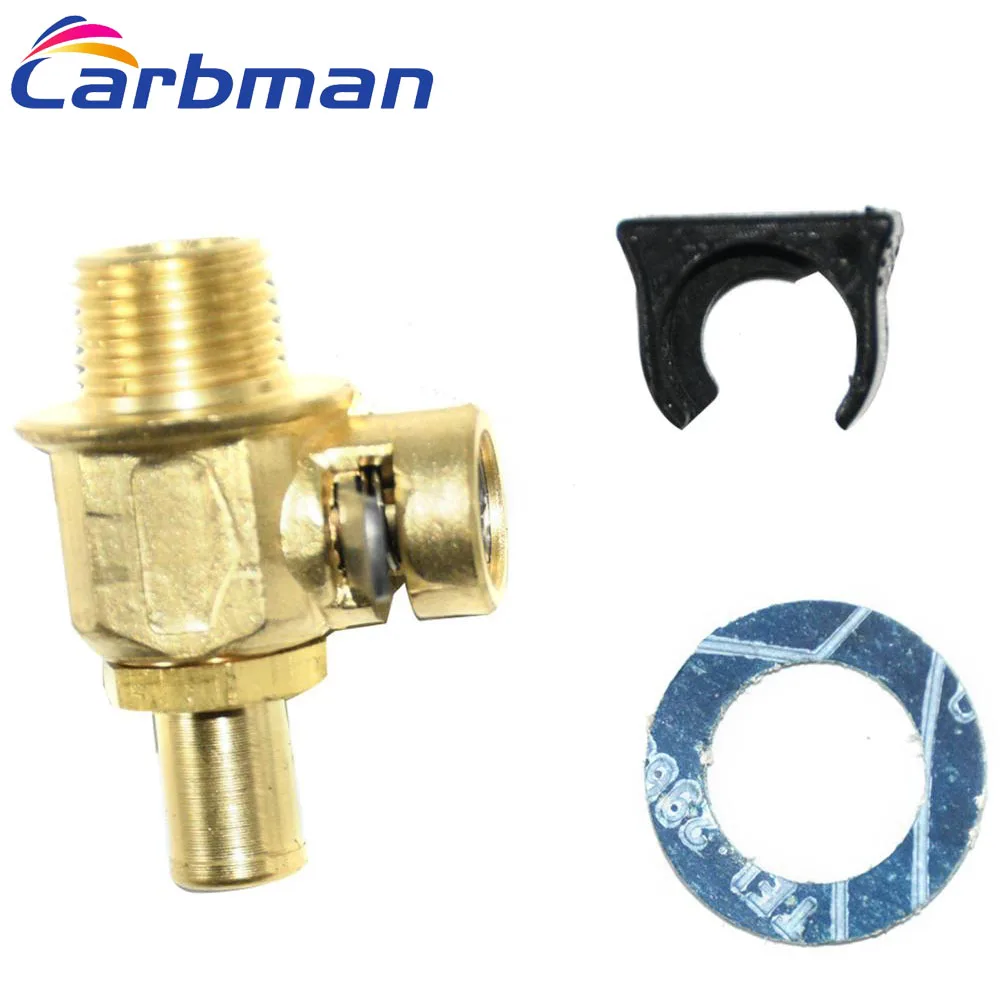

Carbman F110N Long Nipple Oil Drain Valve Fit For Small Engines 3/8"-18 NPT Pipe Thread
