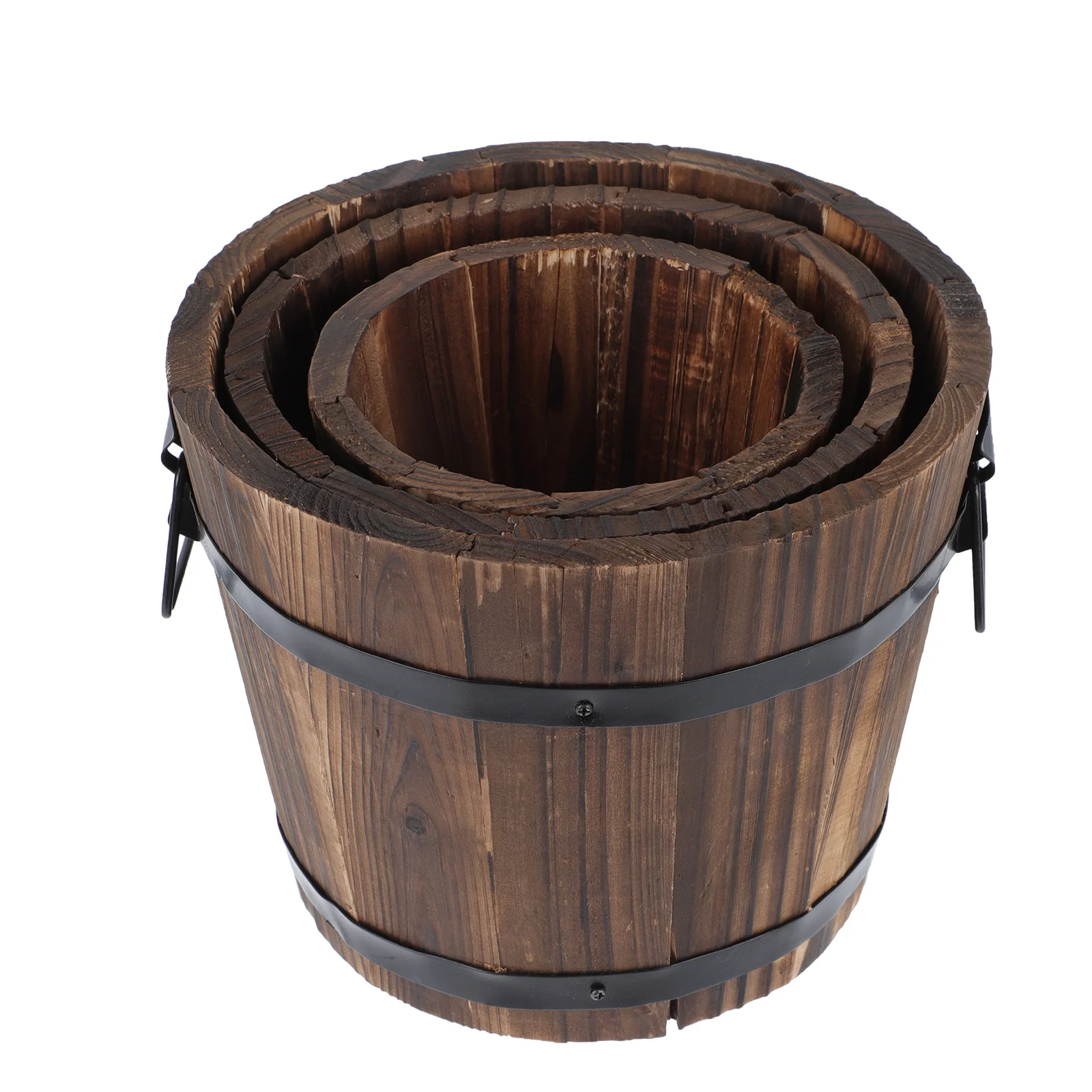 

3 шт., деревянный цветочный горшок