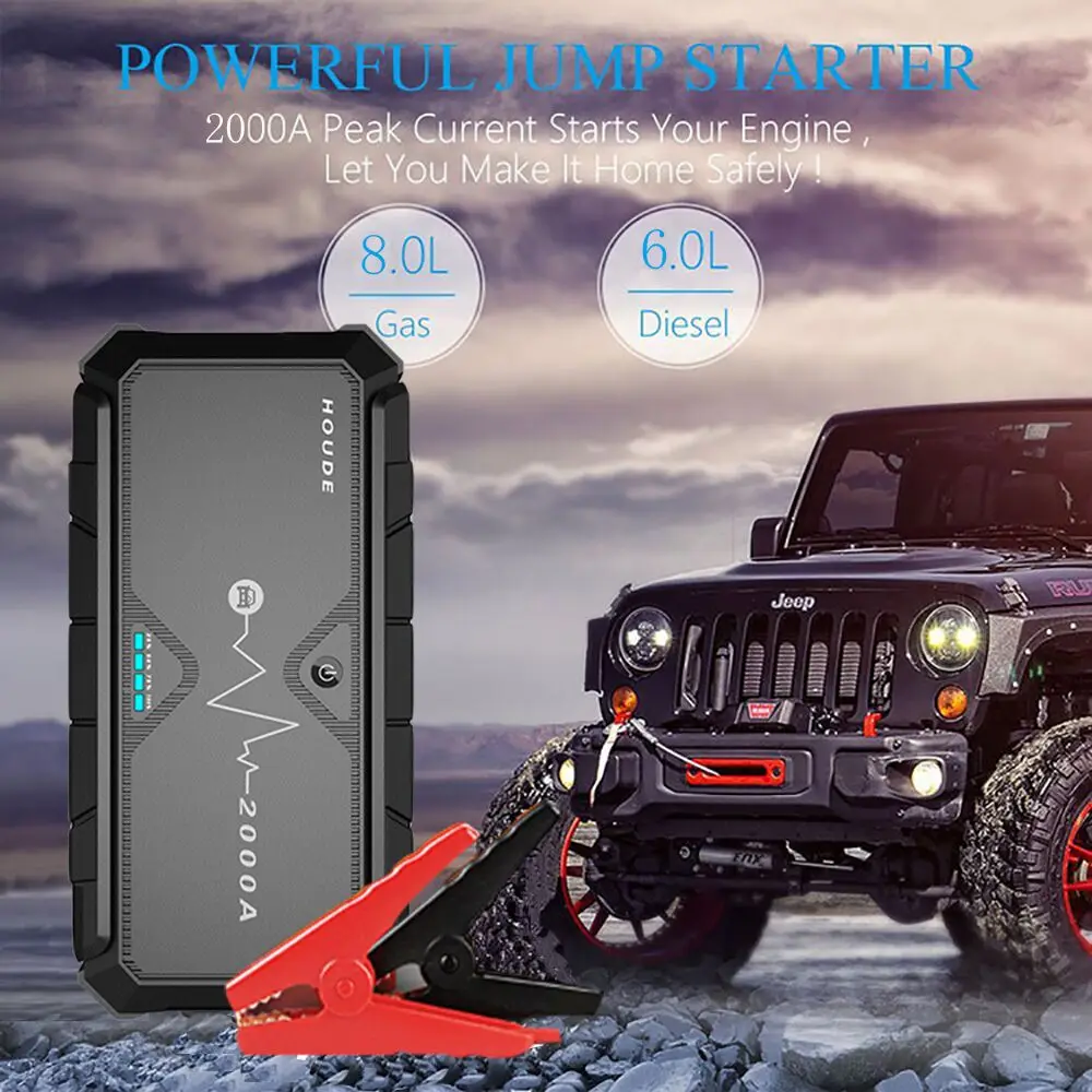Лучшее качество авто Батарея Booster 20000mah автомобиль скачок стартер 5V 9V 12V тип C выход