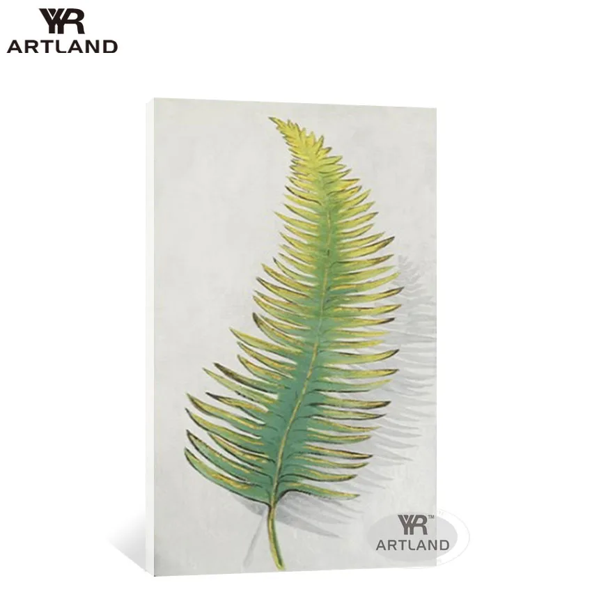 

Big size Green Peacock feather home wall decoration Hand-painted oil painting on canvas wall art picture for living room unframe