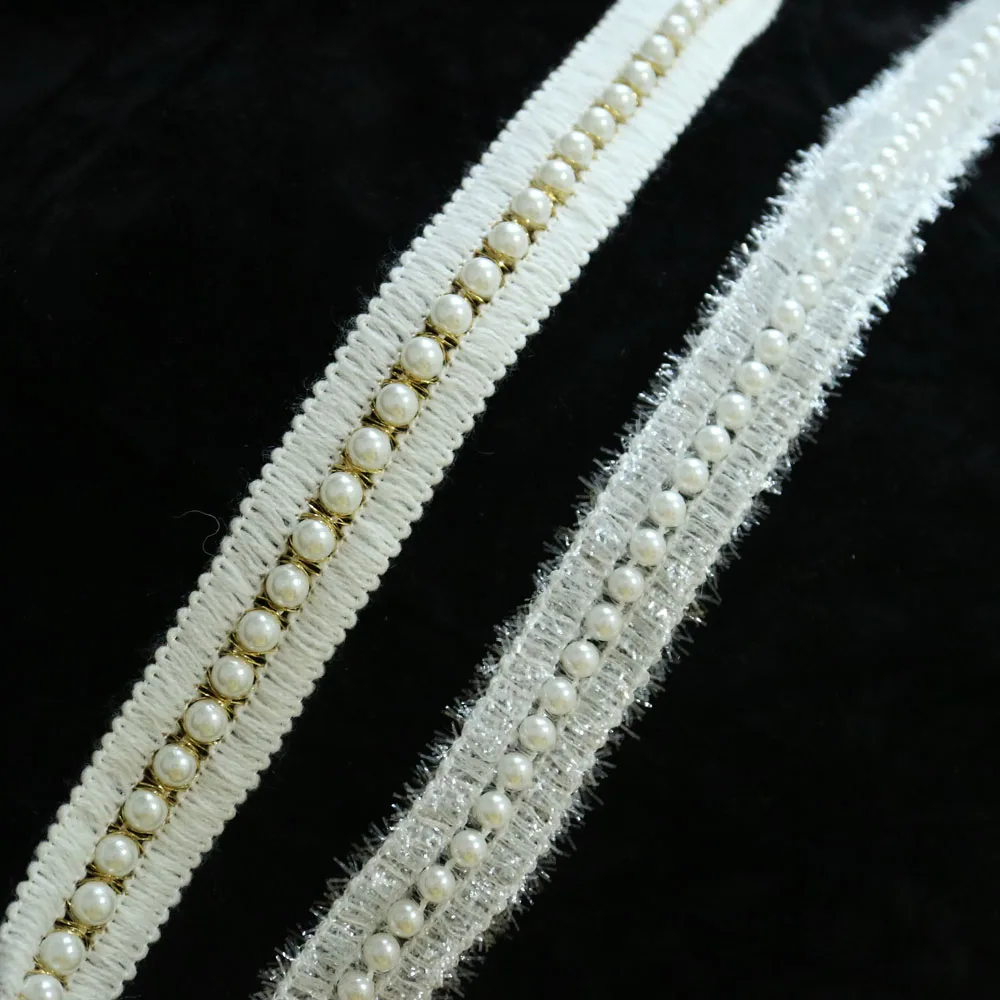 5 ярдов стразы жемчужные кружевные украшения для одежды ручной работы и ленты