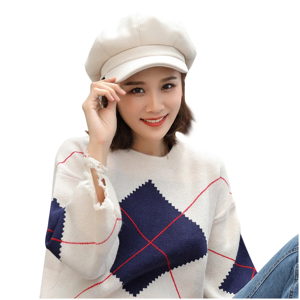 Шапки 2020 весна зима новая дамская шапка осень и теплый модный шерстяной берет