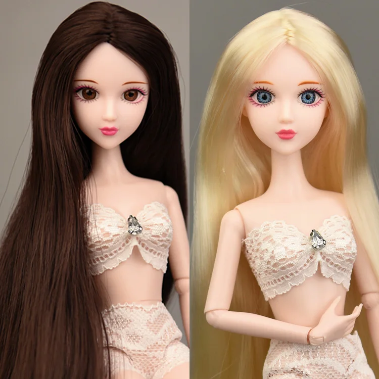 Новинка 2019 3D натуральные глаза обнаженные оригинальные кукла Синьи/Золотые и