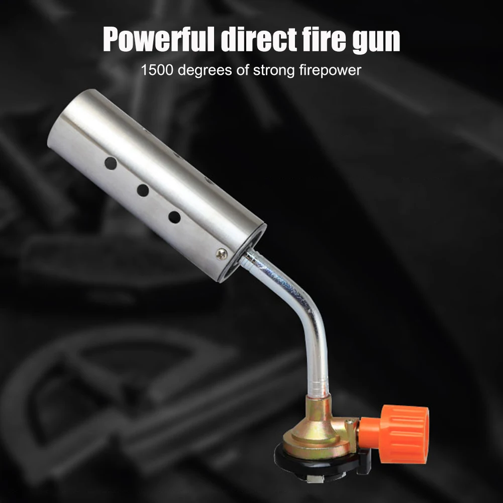 

Adjustable Welding Gas Torch Nozzle Outdoor Barbecue Hiking Kitchen Flame Gun Part Camping Baking Burner Heating Flamethrower