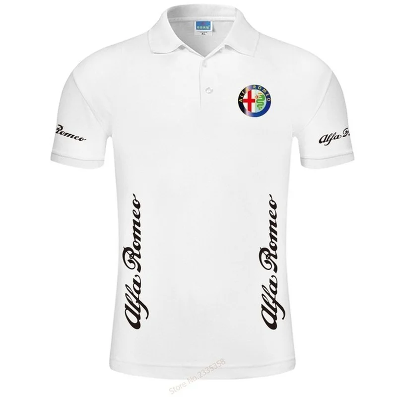 

2021 New arrival solid colour Alfa Romeo Polo shirt fashion men polo shirt brand polo Top Quality men cotton clothes
