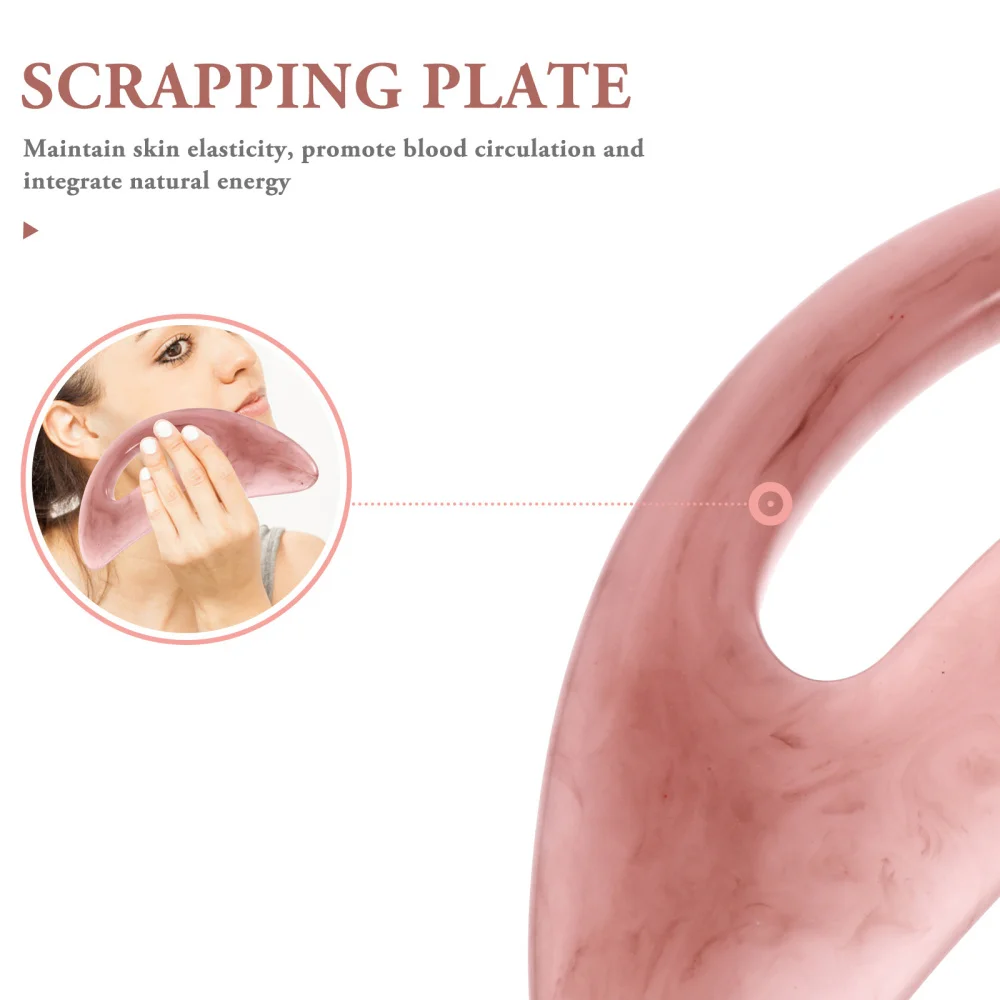 

1Pc Scraping Plate Acupuncture Therapy Plate Guasha Scraping Tool Face Scraper