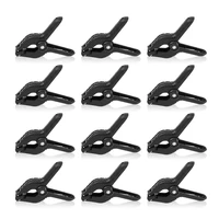 12pcs new high quality heavy duty plastic backdrop spring clamp stand holder clip for photography background plate