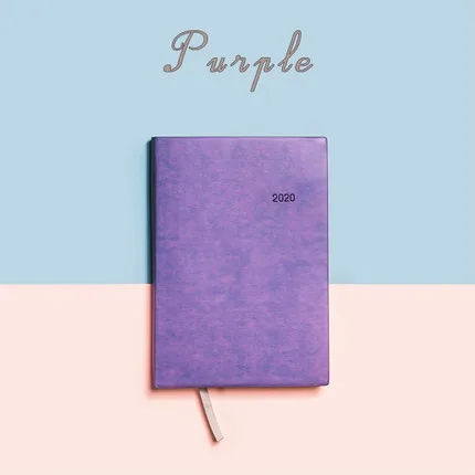 Purple Корейская программа планировщик блокнот-органайзер ежедневник еженедельник блокнот для планирования милая розовая девушка дневник записная книжка s дневники - Цвет: Purple