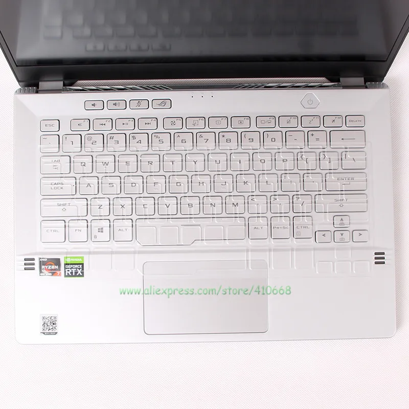 Ультра прозрачная клавиатура из ТПУ чехол для Asus ROG Zephyrus G14 GA401 GA401ii GA401iv GA401iu