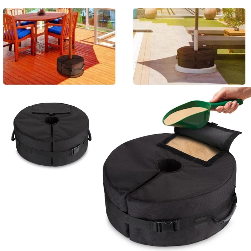 Открытый патио зонтик базовый вес мешок всепогодный ветрозащитный сверхмощный