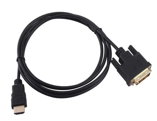 100 шт. 3FT 1M 2M HDMI совместим с DVI D 24 + 1 Pin адаптер позолоченный кабель Папа папа для 1080P