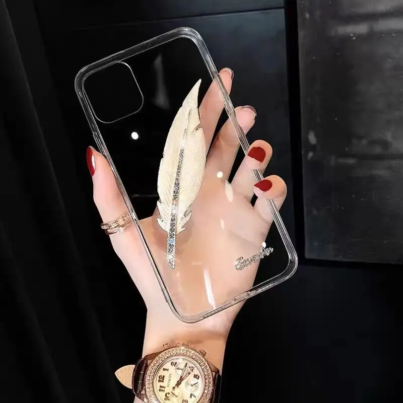 Женский Прозрачный чехол для iPhone 14 12 11 13 Pro Max X XR XS 7 8 Plus | Мобильные телефоны и