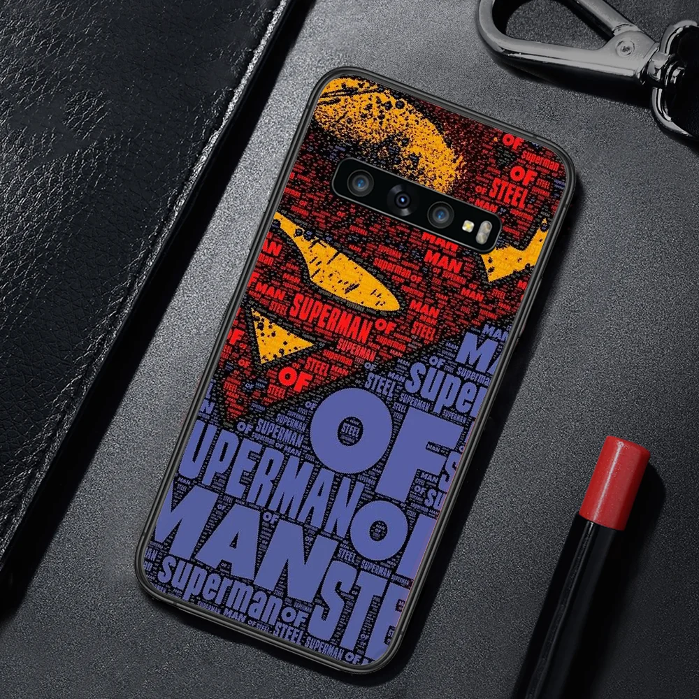 

Movie Supermans Super Hero Phone Case Cover For For SamSung Galaxy S Note 7 8 9 10 20 Uitra Plus E Lite Black black Cover Soft