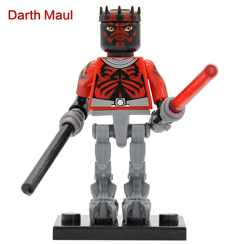Мандалорское драже popping Boba Мандалорское одной продажи Star Wars рисунок Джанго Фетт pre vizsla Набор строительных блоков Модель бобба Фет игрушки - Цвет: Darth Maul