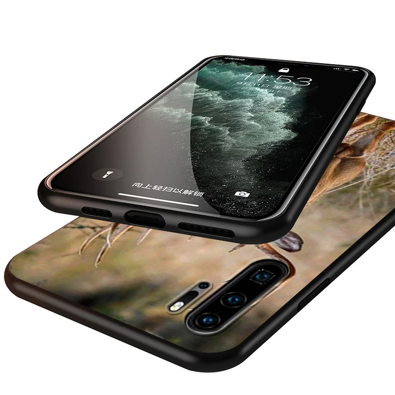 

Cute fawn deer animal Silicone Phone Case for Huawei P30 P20 P40 Lite E Pro P Smart Z Plus 2019 P10 P9 Lite Black Cover