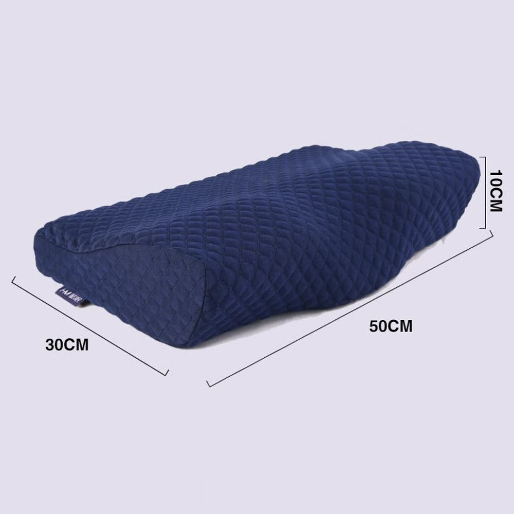G1 50x30x10cm Постельные принадлежности из пены с эффектом памяти подушка в форме бабочки Расслабляющая защита шеи Ортопедическая медленный отскок шейки для ухода за здоровьем 50x30 см - Цвет: G1 50x30x10cm