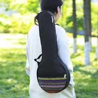 m mbat black 4 strings banjo bag high quality musical instrument accessories folk style banjo tote case plus cotton backpack