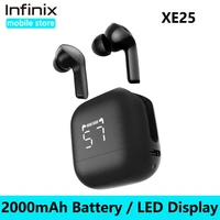 Global Version infinix XE25 TWS True Wireless Bluetooth Earphone 60ms low latency Dual Microphone Calls 2000mAh battery life