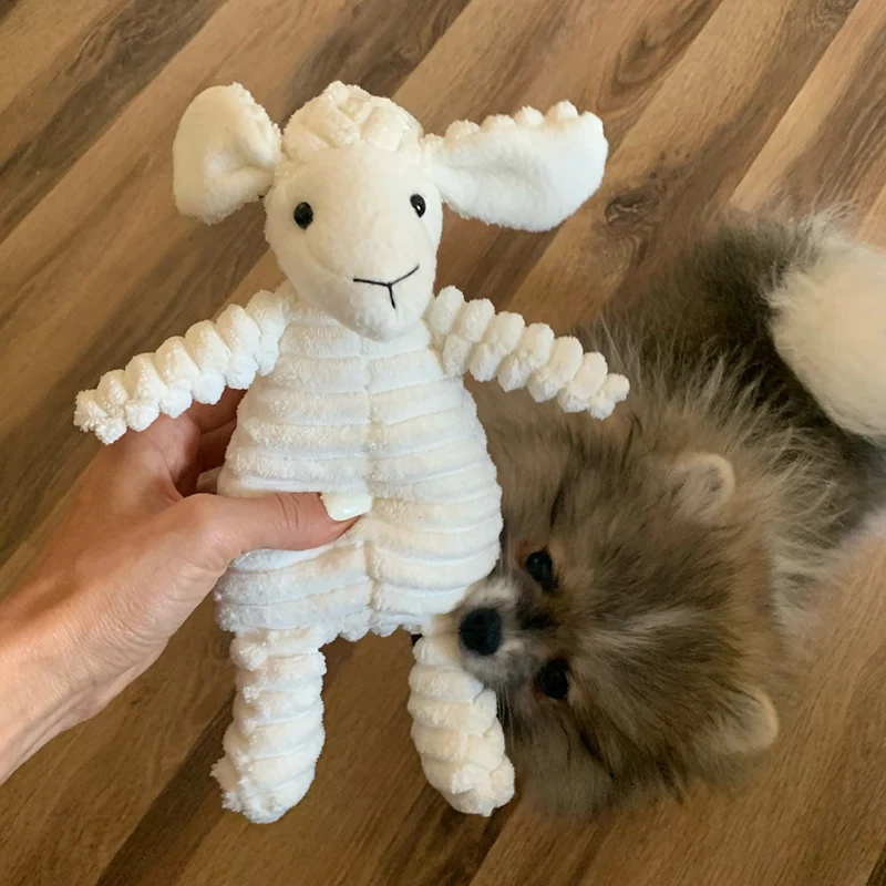 

Corduroy Dog Toys Animal Shape Plush Pet Puppy Squeaky Chew Bite Resistant
