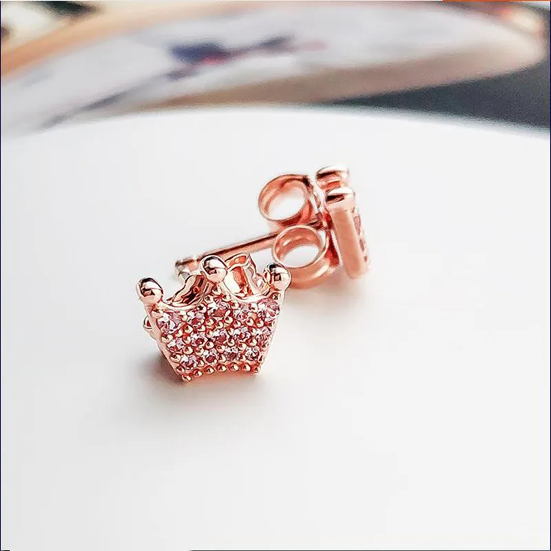 

Original S925 Sterling Silver Pan Earring Creative Magic And Elegant Crown Earrings For Women Wedding Gift Fashion Jewelry
