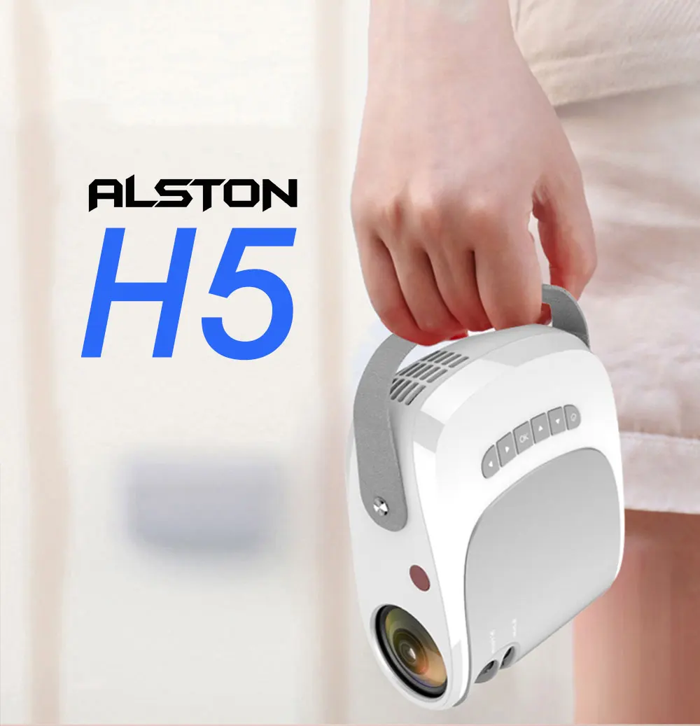 HD-проектор ALSTON H5 4000 лм Android Wi-Fi поддержка 1080p HDMI совместим с USB VGA AV подарком |