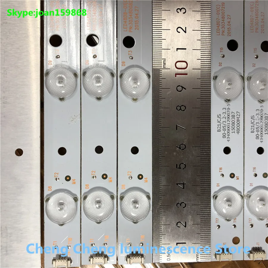 Подсветка ЖК-экрана для Haier LE48F3000W 40 шт./лот LED48D7-ZC14-01 LED48D8-ZC14-01 30348008201 30348007201 | Лампы и