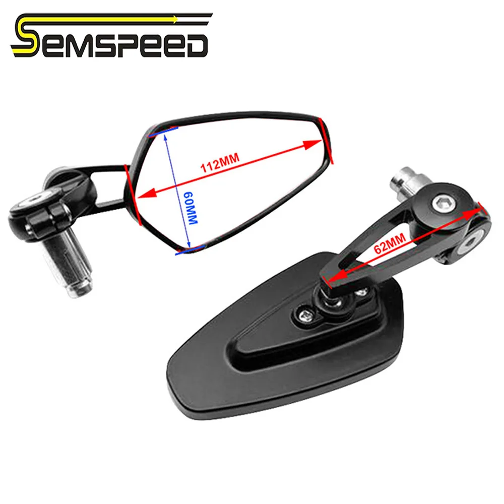7/8&quot 22mm Handle Bar End Rear Mirrors Motorcycle Accessories Motorbike Rearview Mirror Side View Moto Cafe Racer | Автомобили и