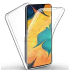 Чехол для Samsung Galaxy J2, J3, J4, J5, J6, J7 360, J8 2016, Note 8, 9, 10 Plus, S21, S20 Ultra, двухсторонний, прозрачный, из ТПУ, 2018