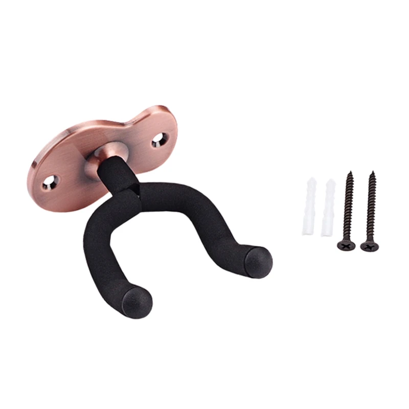 Guitar Wall Mount Bracket Guitar Bracket with Protective Sponge,Fits All Kinds of Headstock/Electric Guitar/Ukulele