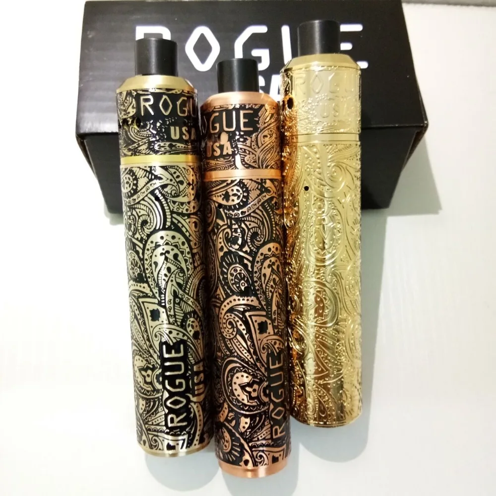 Rogue mech Mod Kit Vape 18650 батарея электронная сигарета резной латунный материал