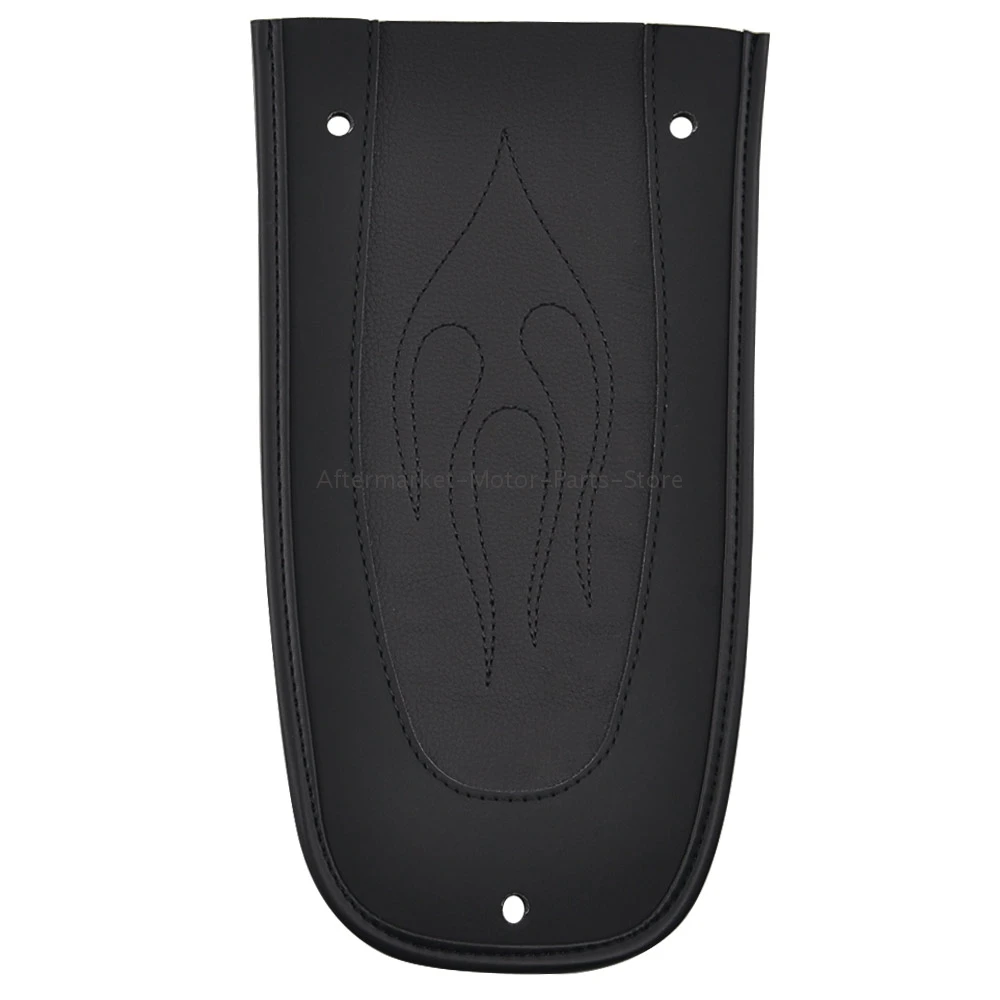 

Motorcycle Flame Stitch Leather Rear Fender Bib Cover Pad For Harley Touting Road Electra Street Glide 96-18 US