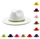 Мужские фетровые шляпы для женщин в ковбойском стиле простые шерстяные шляпы джазовые шляпы в британском стиле моды шляпу на осень-зиму большой вдоль разноцветные шляпы