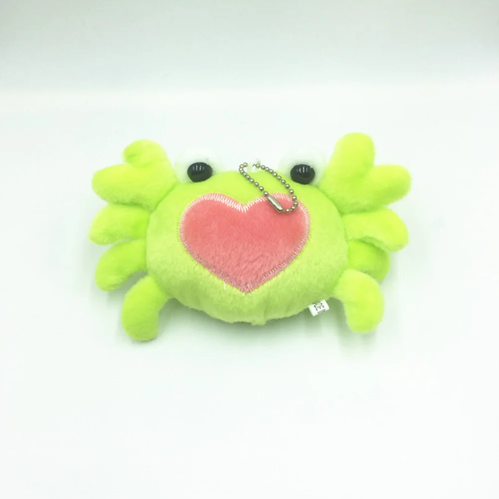

8pcs Pendant Fluffy Decorative Durable Dolls Stuffed Fluffy Crab Pendant for Co-worker Friend