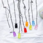 Милые искусственные ожерелья ручной работы из смолы, подвеска конфетного цвета для женщин и девочек, повседневные украшения, подарки Вечерние