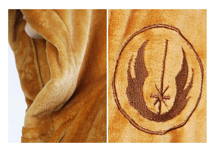 

Flannel Robe Male with Hooded Thick Star Wars Dressing Gown Jedi Empire Men's Bathrobe Winter Long Robe Mens Bath Robe Pajamas