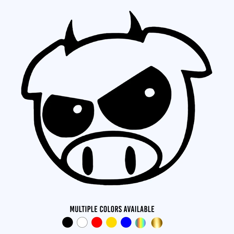 

CK20393# Various Sizes JDM Pig 2 Die-cut Vinyl Decal Car Sticker Waterproof Auto Decors on Car Body Bumper Rear Window